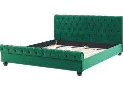 Beliani Parisanky Sametti Smaragdinvihrea 180 X 200 Cm Avallon Sale