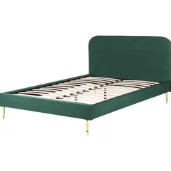 Beliani Parisanky Sametti Smaragdinvihrea 180 X 200 Cm Flayat New