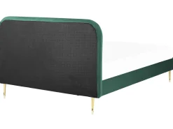 Beliani Parisanky Sametti Smaragdinvihrea 180 X 200 Cm Flayat New