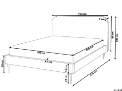Beliani Parisanky Sametti Smaragdinvihrea 180 X 200 Cm Flayat New