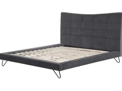 Beliani Parisanky Sametti Tummanharmaa 180 X 200 Cm Lannion Discount