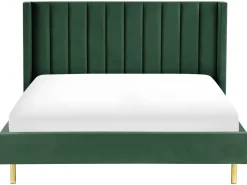 Beliani Parisanky Sametti Tummanvihrea 180 X 200 Cm Villette Shop