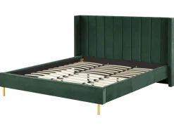 Beliani Parisanky Sametti Tummanvihrea 180 X 200 Cm Villette Shop