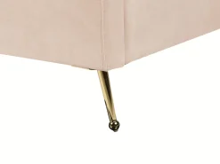 Beliani Parisanky Sametti Usb-Portti Beige 160 X 200 Cm Miribel Fashion