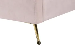 Beliani Parisanky Sametti Usb-Portti Pastellipinkki 140 X 200 Cm Miribel Fashion