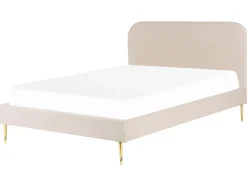 Beliani Parisanky Sametti Vaalea Beige 180 X 200 Cm Flayat Best