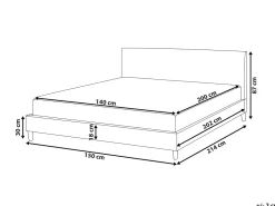 Beliani Parisanky Sametti Vaaleanpunainen 140 X 200 Cm Fitou Hot