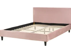 Beliani Parisanky Sametti Vaaleanpunainen 140 X 200 Cm Fitou Hot