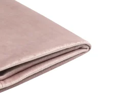 Beliani Parisanky Sametti Vaaleanpunainen 140 X 200 Cm Fitou Hot