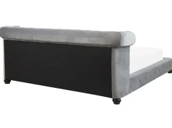 Beliani Parisanky Sametti Vaaleanharmaa 180 X 200 Cm Cavaillon Best Sale