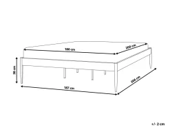 Beliani Parisanky Teras Musta 180 X 200 Cm Vaurs Discount
