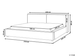 Beliani Parisanky Vakosametti Beige 180 X 200 Cm Linards Cheap