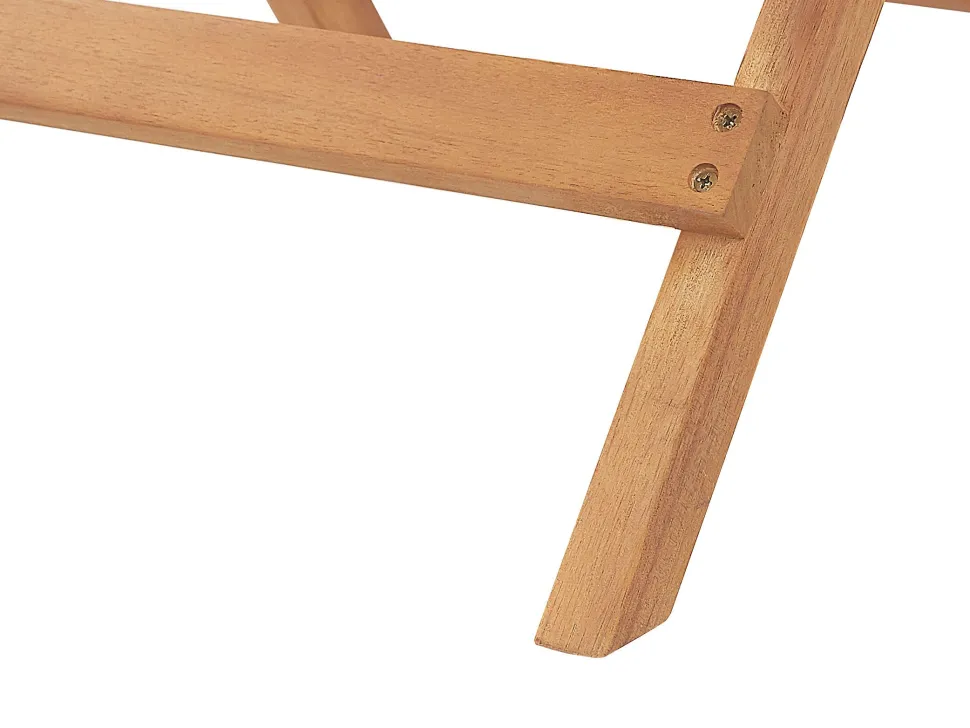 Beliani Parvekekalustesetti Akaasiapuinen Ruskeanharmailla Pehmusteilla Java Cheap