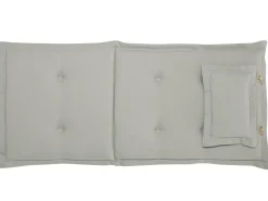 Beliani Parvekekalustesetti Akaasiapuinen Ruskeanharmailla Pehmusteilla Java Cheap