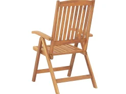 Beliani Parvekekalustesetti Akaasiapuinen Terrakotan Varisilla Pehmusteilla Java Clearance