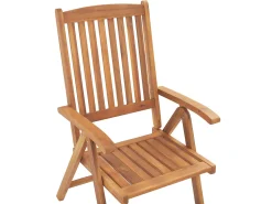 Beliani Parvekekalustesetti Akaasiapuinen Terrakotan Varisilla Pehmusteilla Java Clearance