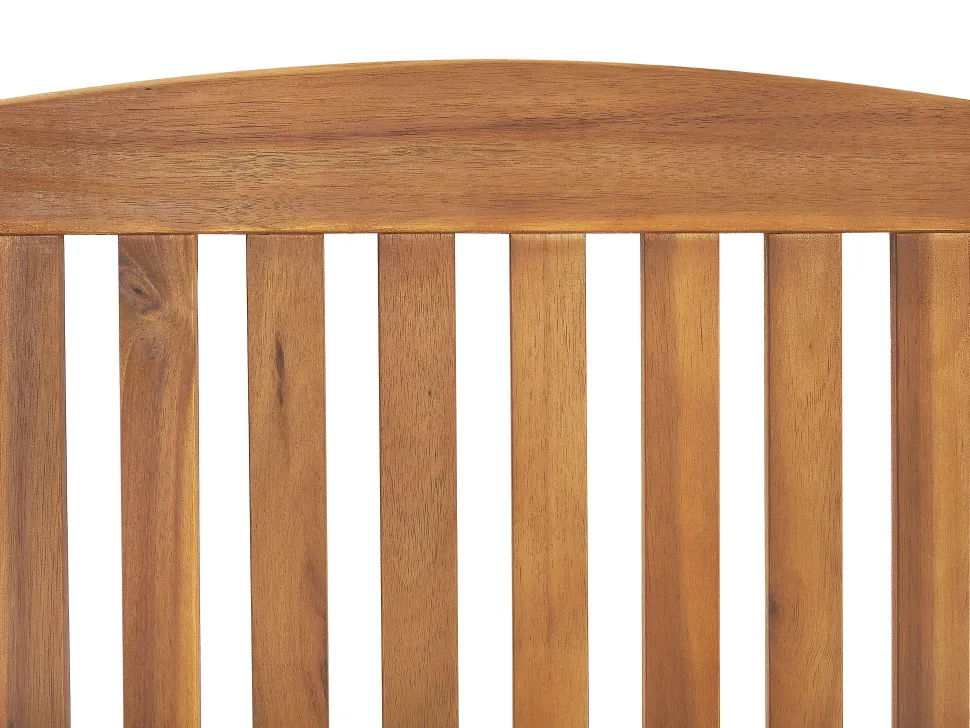 Beliani Parvekekalustesetti Akaasiapuinen Terrakotan Varisilla Pehmusteilla Java Clearance