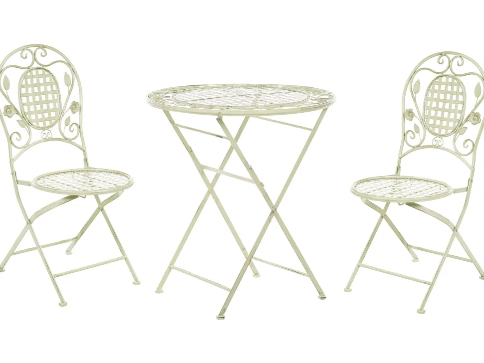 Beliani Parvekekalustesetti Metallinen Vaaleanvihrea Bivio Hot