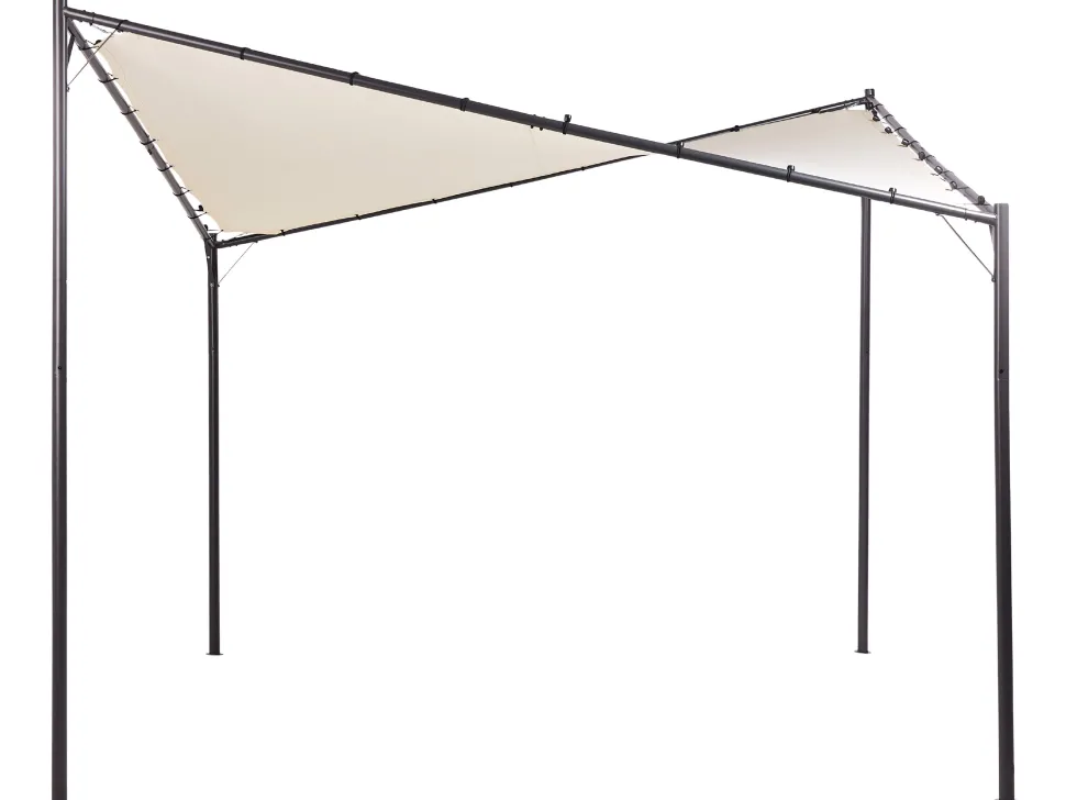 Beliani Paviljonki Beige 300 X 300 Cm Aventine New