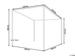 Beliani Paviljonki Beige 282 X 294 Cm Vimino New