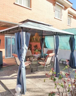 Beliani Paviljonki Grafiitinharmaa 400 X 300 Cm Colos Shop