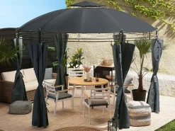 Beliani Paviljonki Grafiitinharmaa 360 X 275 Cm Safara Online