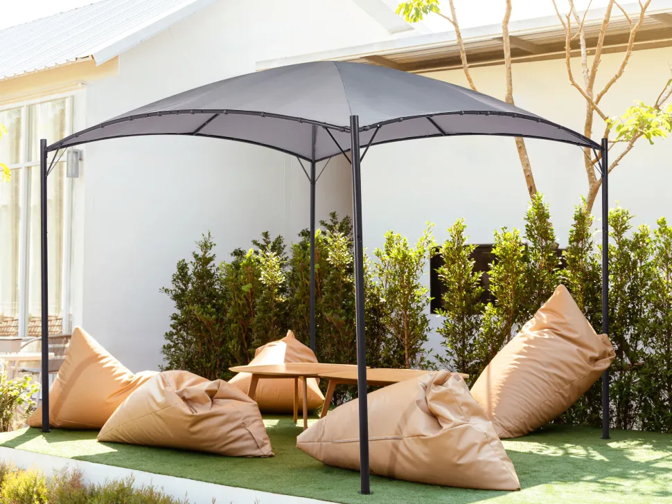 Beliani Paviljonki Harmaa 305 X 305 Cm Vomero Cheap