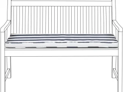 Beliani Pehmuste 112 X 54 Cm Laivastonsininen Raidallinen Vivara Flash Sale