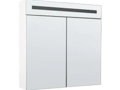 Beliani Peilikaappi Led-Valo Valkoinen 60 X 60 Cm Jaramillo Hot