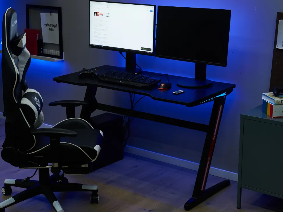 Beliani Pelipoyta Led-Valo Musta 120 X 60 Cm Darfur Outlet