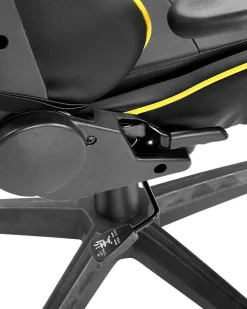 Beliani Pelituoli Keinonahka Musta/Keltainen Victory Outlet