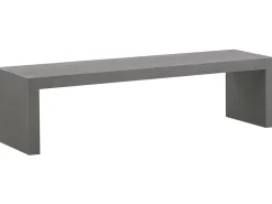 Beliani Penkki Harmaa Betoni U-Muotoinen 150 X 40 Cm Taranto New