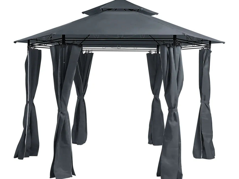 Beliani Pihakatos Tummanharmaa Portel Discount