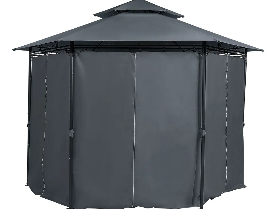 Beliani Pihakatos Tummanharmaa Portel Discount