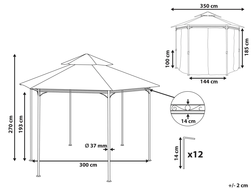 Beliani Pihakatos Tummanharmaa Portel Discount