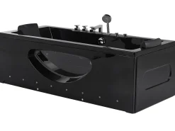 Beliani Poreamme Led-Valot Musta 170 X 80 Cm Hawes Clearance