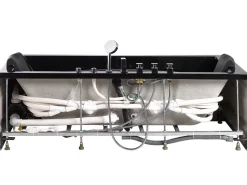 Beliani Poreamme Led-Valot Musta 170 X 80 Cm Hawes Clearance