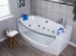 Beliani Poreamme Led-Valot Valkoinen 175 X 85 Cm Fuerte Best Sale