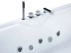 Beliani Poreamme Led-Valot Valkoinen 180 X 90 Cm Marquis Fashion