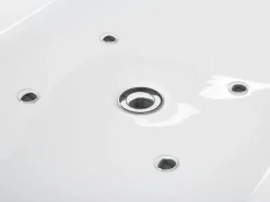 Beliani Poreamme Vapaasti Seisova Led-Valot Musta 170 X 80 Cm Nevis Cheap