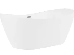 Beliani Poreamme Vapaasti Seisova Led-Valot Valkoinen 180 X 85 Cm Antigua Cheap