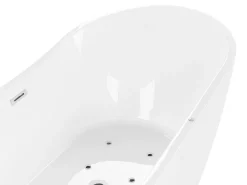 Beliani Poreamme Vapaasti Seisova Led-Valot Valkoinen 180 X 85 Cm Antigua Cheap