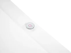 Beliani Poreamme Vapaasti Seisova Led-Valot Valkoinen 180 X 85 Cm Antigua Cheap