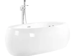 Beliani Poreamme Vapaasti Seisova Led-Valot Valkoinen 180 X 100 Cm Mustique Outlet