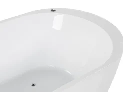 Beliani Poreamme Vapaasti Seisova Led-Valot Valkoinen 170 X 80 Cm Nevis Online