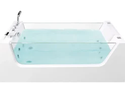 Beliani Poreamme Vapaasti Seisova Valkoinen 170 X 80 Cm Oyon Hot