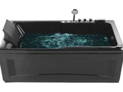 Beliani Poreamme Vasenk. Led-Valot Musta 169 X 81 Cm Artemisa Discount