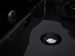 Beliani Poreamme Vasenk. Led-Valot Musta 183 X 90 Cm Varadero Fashion