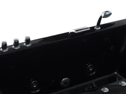 Beliani Poreamme Vasenk. Led-Valot Musta 183 X 90 Cm Varadero Fashion