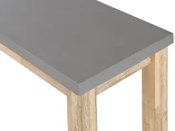 Beliani Poytaryhma 6-Istuttava - Poyta Ja 2 Penkkia Harmaa Ostuni Online